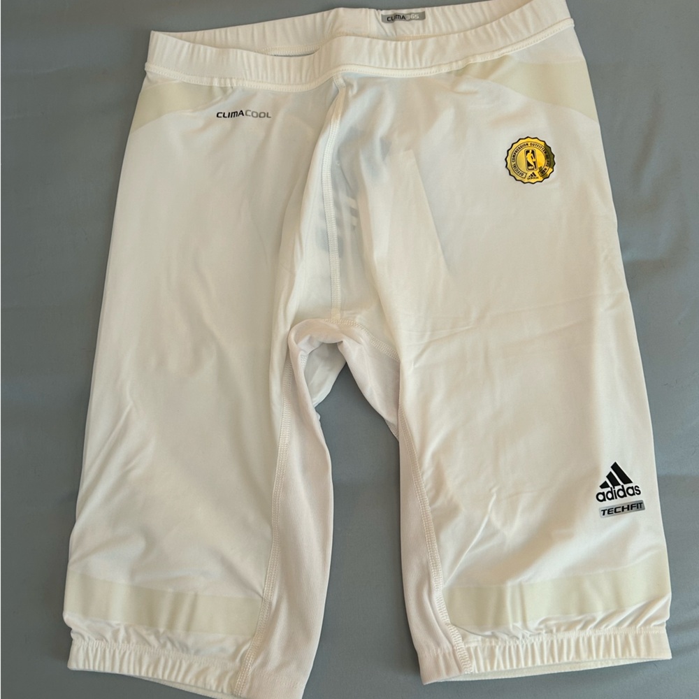 White Adidas Compression Shorts